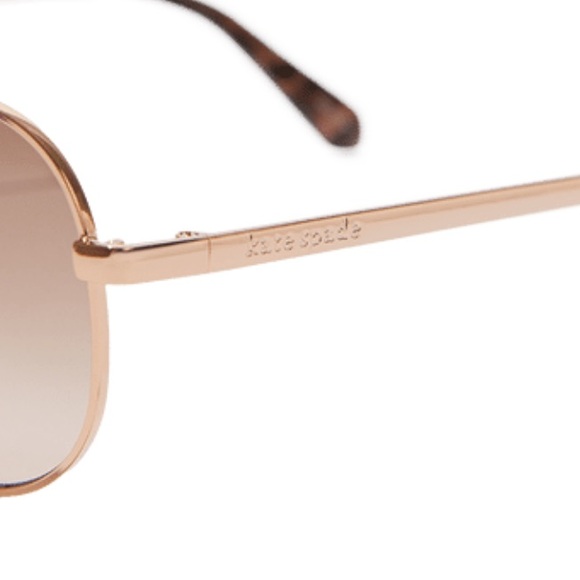 Kate Spade Emmaline Rose Gold Aviator Sunglasses - Picture 5 of 5